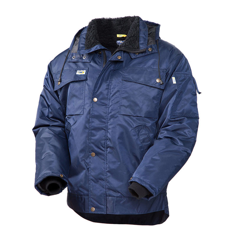 Зимняя куртка рабочая мужская 428T-TWILL-15 на подкладке из искусственного меха с удлиненной спинкой в интернет-магазине sww.com.ru