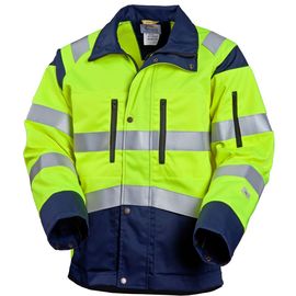 Куртка рабочая мужская летняя сигнальная (повышенной видимости) для дорожных рабочих 4676T-P154-71/15 со световозвращающими лентами  в интернет-магазине sww.com.ru