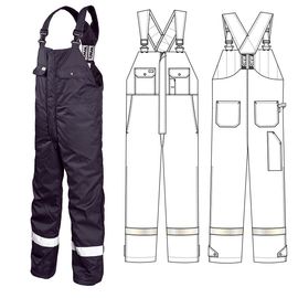 Зимний полукомбинезон 42R-TWILL-90 на стеганой подкладке