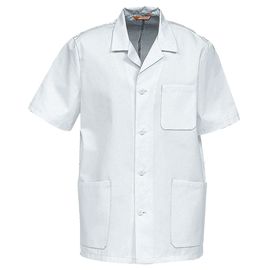 Куртка мужская белая с короткими рукавами Image Wear 46470-500-001 из износостойкой полусинтетики