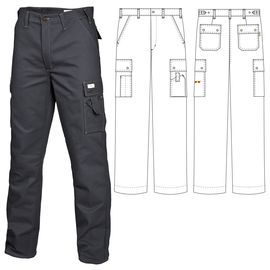 Летние брюки 233T-P154-555 из смесовой ткани в интернет-магазине sww.com.ru