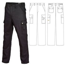Летние брюки 233T1-KR154-90 из смесовой ткани в интернет-магазине sww.com.ru
