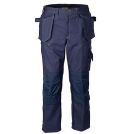 Летние рабочие брюки из плотного хлопка 255KP-FU-14 с наколенниками из износостойкой ткани