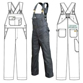 Летний полукомбинезон 71T-FU-555 из хлопка FU (375 г/кв. м)