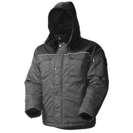 Зимняя куртка мужская рабочая  432С(419-С)-TWILL FZ-55/90  на стеганой подкладке с отстегивающимся капюшоном и удлиненной спинкой
