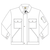 Летняя куртка  471T-FAS-81 из хлопка FAS (360 г/кв. м), эскиз, вид спереди Летняя куртка  471T-FAS-81 из хлопка FAS (360 г/кв. м), эскиз, вид спереди
