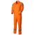 Оранжевый рабочий летний мужской комбинезон 827R-MU-75 из хлопка, вид спереди Оранжевый рабочий летний мужской комбинезон 827R-MU-75 из хлопка, вид спереди