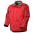 Зимняя укороченная красная куртка пилот (бомбер) 622S-TWILL-80 с отстегнутым капюшоном Зимняя укороченная красная куртка пилот (бомбер) 622S-TWILL-80 с отстегнутым капюшоном