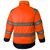 Куртка утепленная зимняя сигнальная 4677•ND-TWILL FT-77/15 с отстегивающимся капюшоном и световозвращающими лентами, вид сзади Куртка утепленная зимняя сигнальная 4677•ND-TWILL FT-77/15 с отстегивающимся капюшоном и световозвращающими лентами, вид сзади