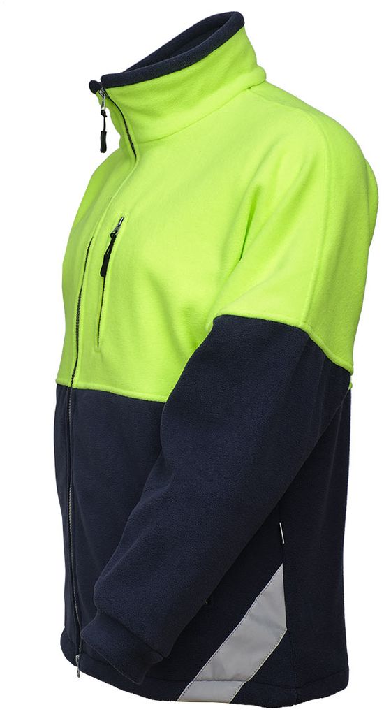 Толстовка флисовая двухцветная 652-FLIS-14/71, вид слева