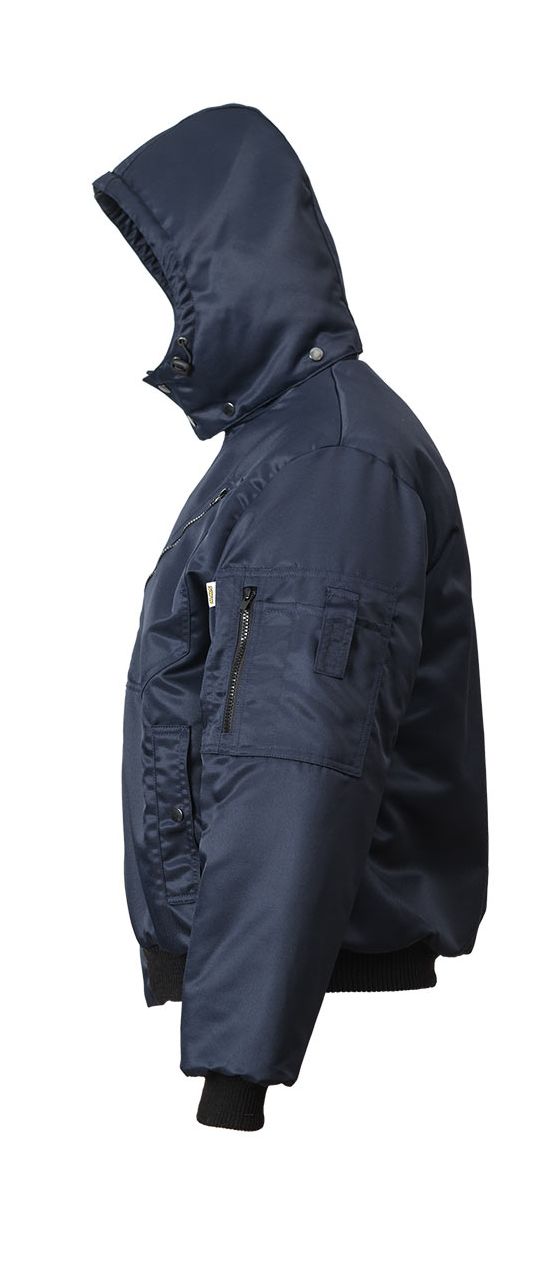 Зимняя куртка  укороченная (пилот) 442KC-TWILL FT-15 на стеганой подкладке, вид слева