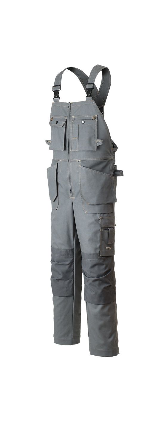 Летний полукомбинезон 51T-FU-55 из хлопка FU (375 г/кв. м) с наколенниками, вид спереди