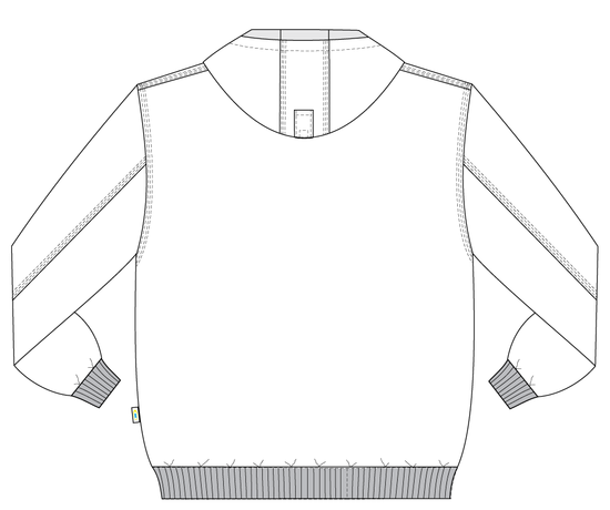 Летняя ветровка 475T-CAN-90, эскиз, вид сзади