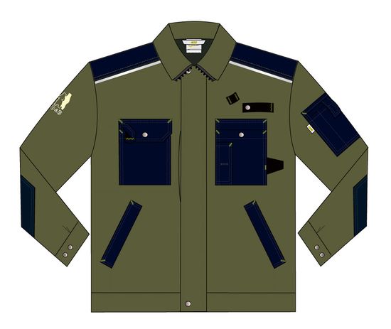 рабочую куртку 640K-CAN-7/15 из износостойкой смесовой ткани, Рисунок