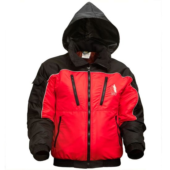 Зимняя двухцветная (красно-черная) куртка 464-TASLAN-80/90 в интернет-магазине sww.com.ru