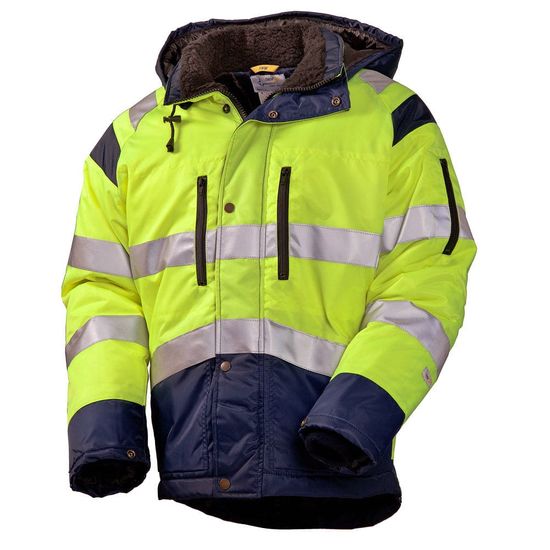 Зимняя куртка 4677•T-TWILL-71/15 на стеганой подкладке со световозвращающими лентами в интернет-магазине sww.com.ru