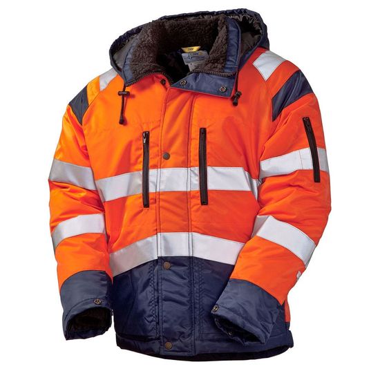 Зимняя куртка сигнальная 4677T-TWILL FT-77/15 на стеганой подкладке со световозвращающими лентами в интернет-магазине sww.com.ru