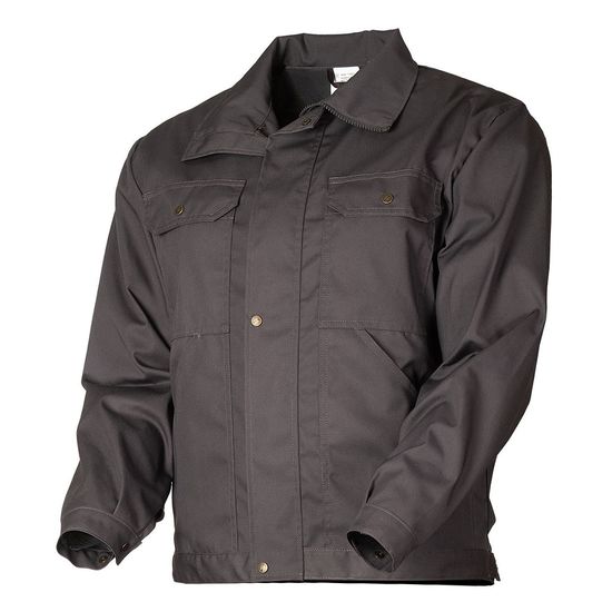 Куртка рабочая мужская летняя серая 471TU-CT2-55 из износостойкой полусинтетической ткани, вид спереди