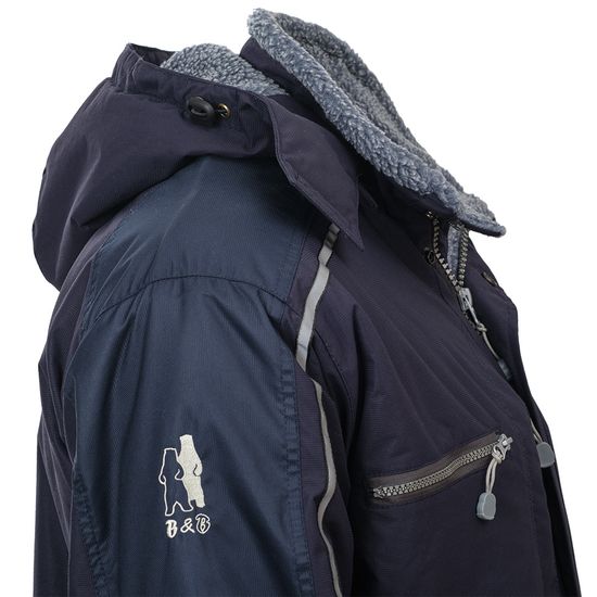 Зимняя укороченная куртка пилот (бомбер) 622S-TWILL-15, вышивка на рукаве Зимняя укороченная куртка пилот (бомбер) 622S-TWILL-15, вышивка на рукаве