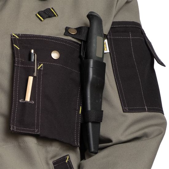 Куртка рабочая мужская 640K-CAN-7/90 из износостойкой смесовой ткани, крепление для ножа, карман для карандаша и ручки Куртка рабочая мужская 640K-CAN-7/90 из износостойкой смесовой ткани, крепление для ножа, карман для карандаша и ручки