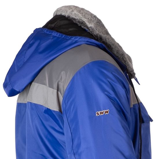 Зимний комбинезон 8831-TWILL-16/55 на меховой подкладке, вышивка на рукаве