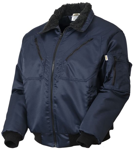 Зимняя куртка  укороченная (пилот) 442KC-TWILL FT-15 на стеганой подкладке, с отстегнутым капюшоном