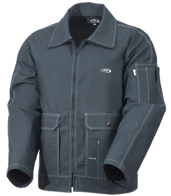 Куртка рабочая мужская летняя укороченная серая 455T-FAS-58 в интернет-магазине sww.com.ru