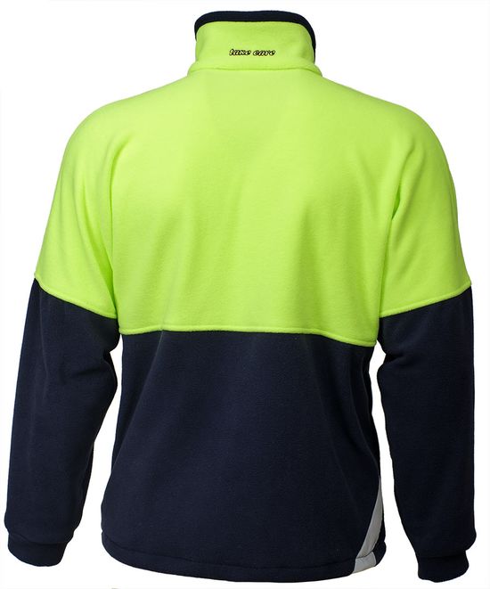 Толстовка флисовая двухцветная 652-FLIS-14/71, вид сзади