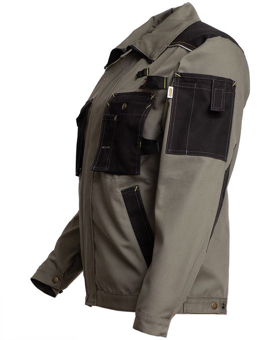 Куртка рабочая мужская 640K-CAN-7/90 из износостойкой смесовой ткани, вид слева Куртка рабочая мужская 640K-CAN-7/90 из износостойкой смесовой ткани, вид слева