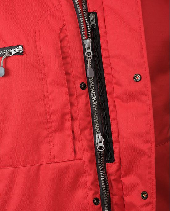 Зимняя укороченная красная куртка пилот (бомбер) 622S-TWILL-80, большой карман наполеон Зимняя укороченная красная куртка пилот (бомбер) 622S-TWILL-80, большой карман наполеон