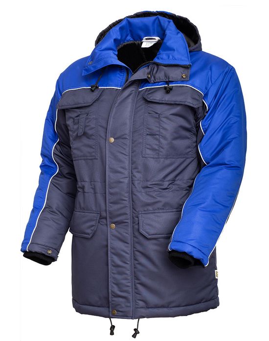 Рабочая зимняя куртка с удлиненной спинкой (парка) 4398TD-TASLAN-15/16 на стеганой подкладке в интернет-магазине sww.com.ru, вид спереди