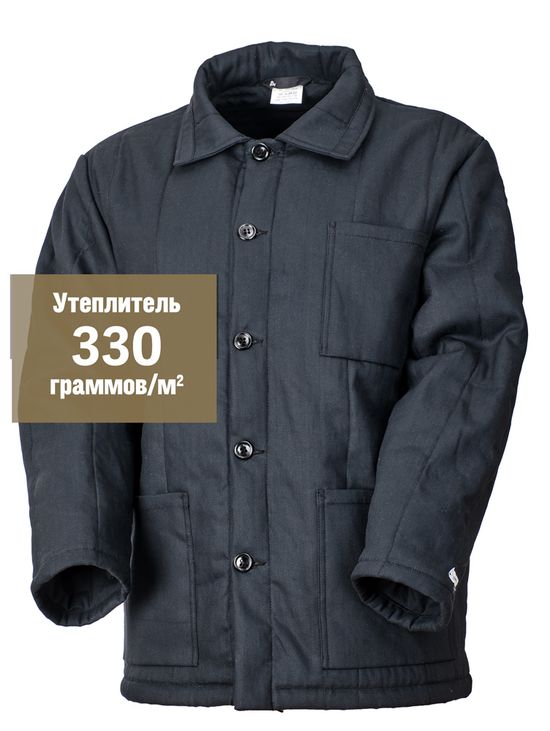 Телогрейка (ватник) 633N(440)-XB-90 с утеплителем 330 граммов на квадратный метр, размер 44-46, рост 158-164