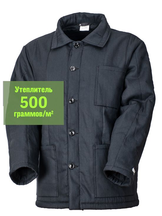 Телогрейка (ватник) 633N-XB-90 с утеплителем 500 граммов на квадратный метр, размер 56-58, рост 170-176