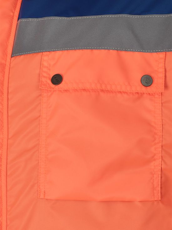 Рабочий зимний мужской комбинезон 8831-TWILL FT-717/16 на подкладке из искусственного меха. Карман на груди