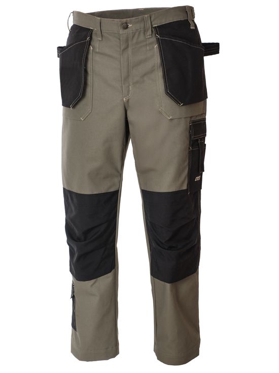 Летние рабочие брюки 255A-CAN-7/90 из плотной износостойкой смеcовой ткани, вид спереди Летние рабочие брюки 255A-CAN-7/90 из плотной износостойкой смеcовой ткани, вид спереди