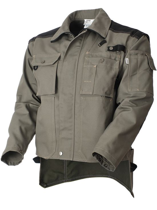 Куртка рабочая мужская летняя 450T-CAN-7/90 с отстёгивающимися рукавами, нижние передние отлётные карманы пристёгнуты внутрь, размер 44-46, рост 170-176