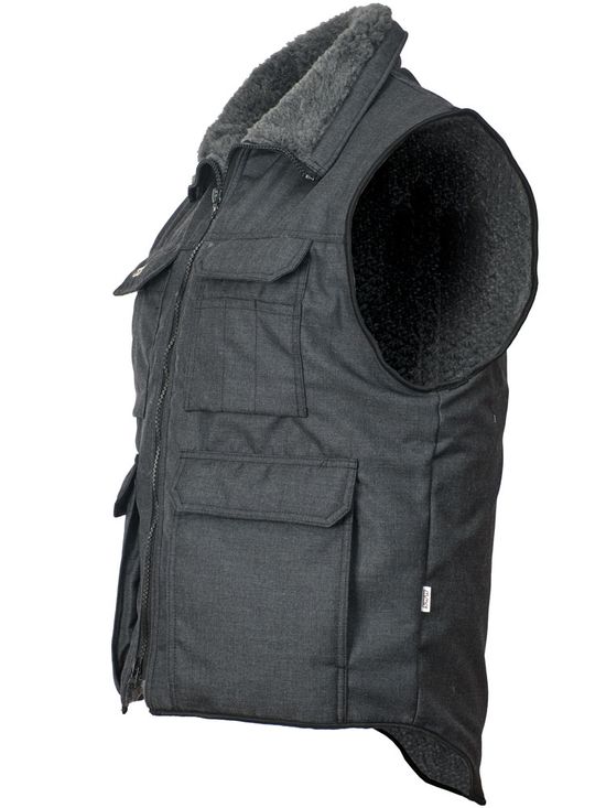 Жилет рабочий утеплённый 515T-KS-59 на подкладке из искусственного меха, вид слева Жилет рабочий утеплённый 515T-KS-59 на подкладке из искусственного меха, вид слева
