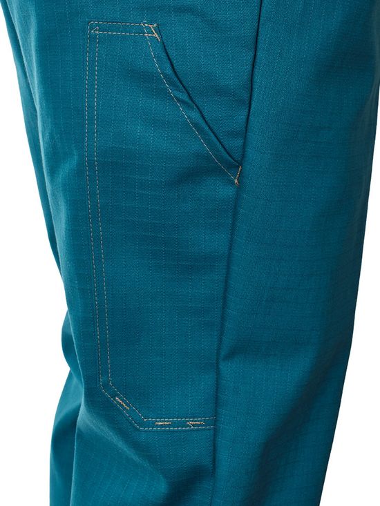 Рабочий летний мужской комбинезон 830-P154-61 сине-зеленого цвета из износостойкой смесовой ткани, нижний карман на правом бедре