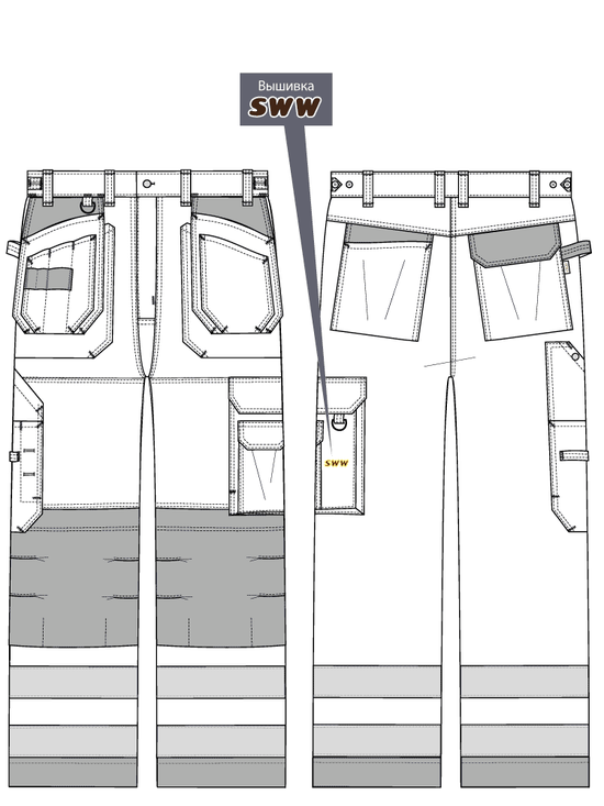 Брюки 2132-P155-71/90