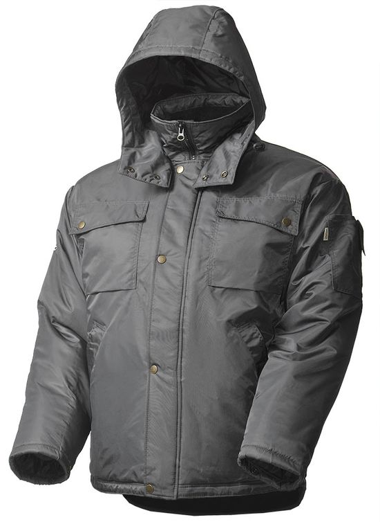 Зимняя куртка мужская рабочая 428C-TWILL-55 на стеганой подкладке с удлиненной спинкой