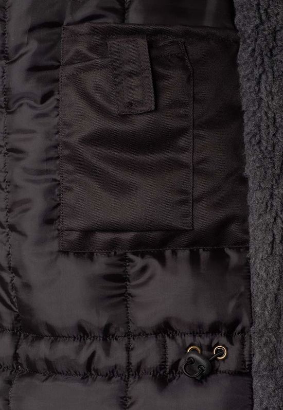 Куртка рабочая мужская зимняя двухцветная 634-PP-90/71 с удлинённой спинкой на стеганой подкладке, левые внутренние карманы