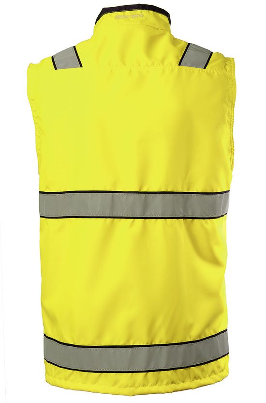 Жилет сигнальный на подкладке из сетки 526-BT-71/90, вид сзади