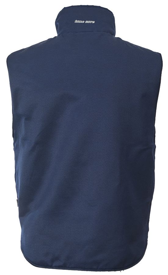 Жилет рабочий утеплённый 515T-KS-15 на подкладке из искусственного меха, вид сзади