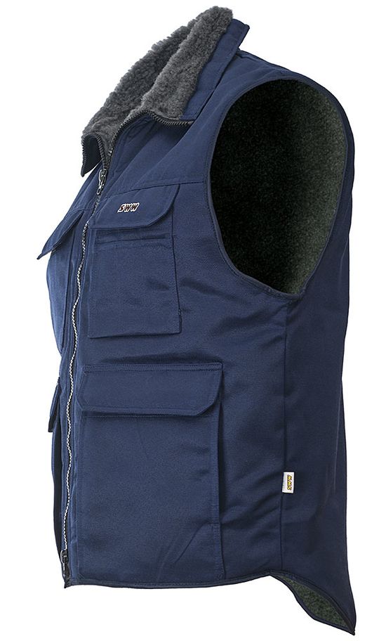 Жилет рабочий утеплённый 515T-BEVR-15 на подкладке из искусственного меха, вид слева Жилет рабочий утеплённый 515T-BEVR-15 на подкладке из искусственного меха, вид слева